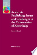 Academic Publishing  Issues and Challenges in the Construction of Knowledge   Oxford Applied Linguistics