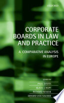 Corporate Boards In European Law
