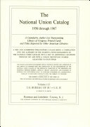 National Union Catalog: A Cumulative Author List ...
