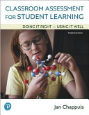 Classroom Assessment for Student Learning Book