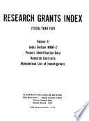 Research Grants Index