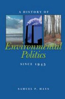 Read Pdf A History of Environmental Politics Since 1945
