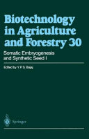 Somatic Embryogenesis and Synthetic Seed I