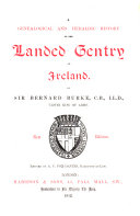 A Genealogical and Heraldic History of the Landed Gentry of Ireland Pdf/ePub eBook