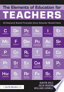 The Elements of Education for Teachers