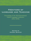 Frontiers of Language and Teaching  Proceedings of the 2010 International Online Language Conference  IOLC 2010 