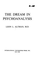 The Dream in Psychoanalysis