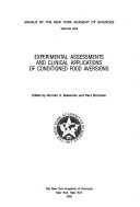 Experimental Assessments and Clinical Applications of Conditioned Food Aversions Book
