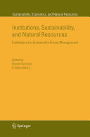 Institutions  Sustainability  and Natural Resources