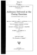 Addresses Delivered at the Closing Exercises