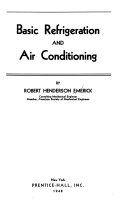 Basic Refrigeration and Air Conditioning Book