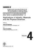 Handbook of Vibrational Spectroscopy Book