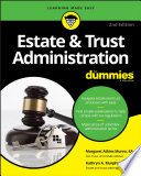 Estate   Trust Administration For Dummies