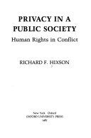 Privacy in a Public Society Book PDF