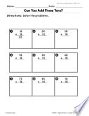 Number And Operations In Base Ten Adding Tens Practice