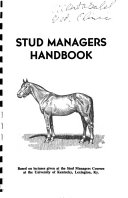 Stud Managers Handbook Book