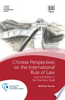 Chinese Perspectives on the International Rule of Law Book