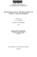 Determinative Mechanisms in Early Development