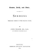 Sermons Preached Chiefly in the College Chapel