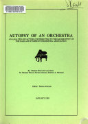 Autopsy of an Orchestra