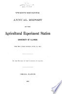 Research Progress at the Illinois Agricultural Experiment Station Book