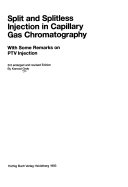 Split and Splitless Injection in Capillary Gas Chromatography