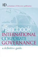 The Handbook of International Corporate Governance
