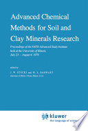 Advanced Chemical Methods for Soil and Clay Minerals Research Book