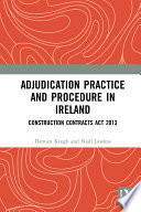 Adjudication Practice and Procedure in Ireland