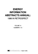 Energy Information Abstracts Book