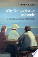 Why Things Matter to People Book