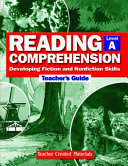 Reading Comprehension Teachers Guide Level A
