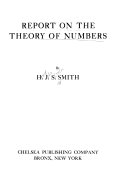 Report on the Theory of Numbers