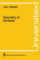 Geometry of Surfaces Book John Stillwell