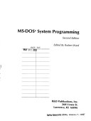 MS DOS System Programming