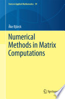 Numerical Methods in Matrix Computations Book
