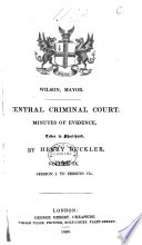 Central Criminal Court  Minutes of Evidence