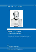 Pdf Rhetoric in Europe: Philosophical Issues Telecharger