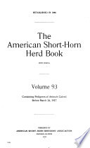 The American Shorthorn Herd Book PDF Book By N.a