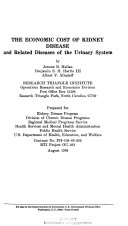 The Economic Cost of Kidney Disease and Related Diseases of the Urinary System