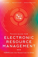 Techniques for Electronic Resource Management Book