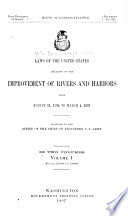 Laws of the United States Relating to the Improvement of Rivers and Harbors Book PDF