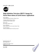 High Definition Television Hdtv Images For Earth Observations And Earth Science Applications