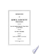 Memoirs of Iowa County, Wisconsin