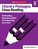 Literary Passages for Text Marking   Close Reading  Grade 5 Book