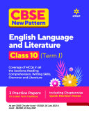 CBSE New Pattern English Language and Literature Class 10 for 2021 22 Exam  MCQs based book for Term 1 