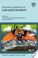 Research Handbook on Law and Literature Book