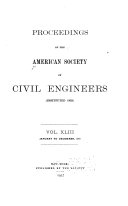 Proceedings of the American Society of Civil Engineers