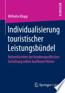 Individualisierung touristischer Leistungsbündel
