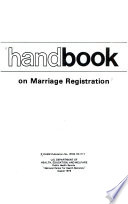 Handbook on marriage registration